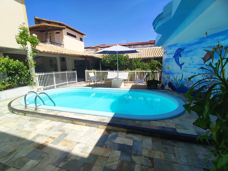 Sobrado Sofisticado com 5 Suítes na Praia da Coroa do Meio -