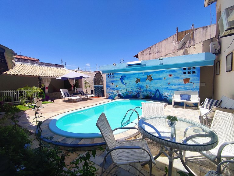 Sobrado Sofisticado com 5 Suítes na Praia da Coroa do Meio -