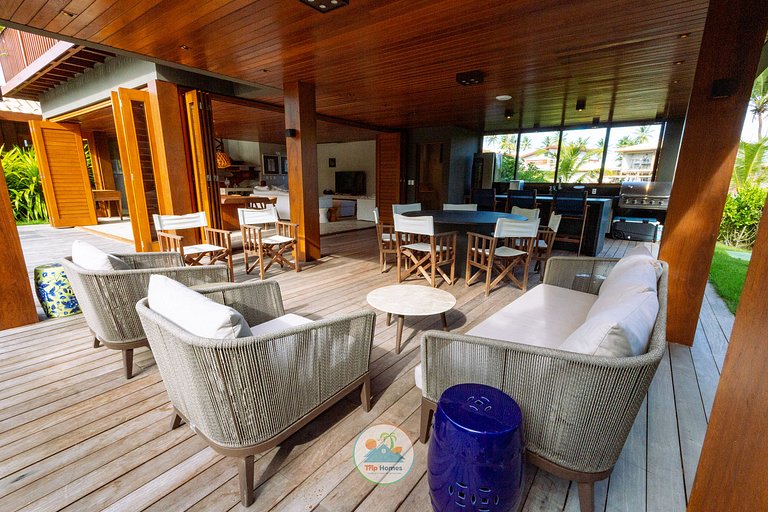 Casa Luxuosa Cond. Frente-Mar - Praia do Forte-BA