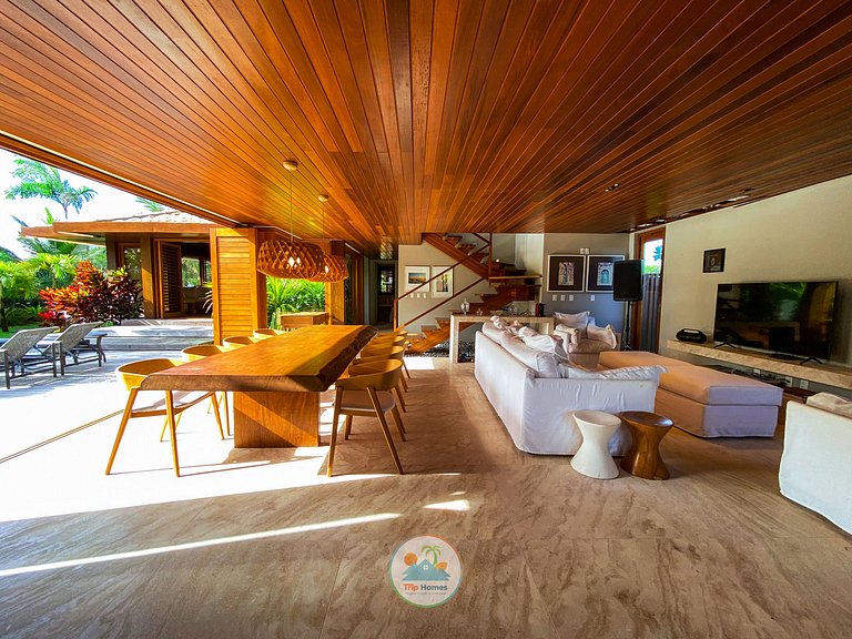 Casa Luxuosa Cond. Frente-Mar - Praia do Forte-BA