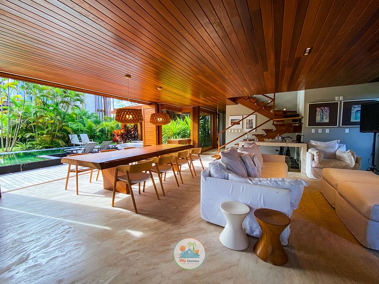 Casa Luxuosa Cond. Frente-Mar - Praia do Forte-BA
