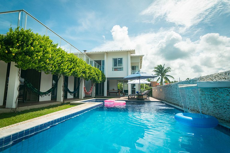 Casa de Luxo Frente-Mar - Paripueira-AL