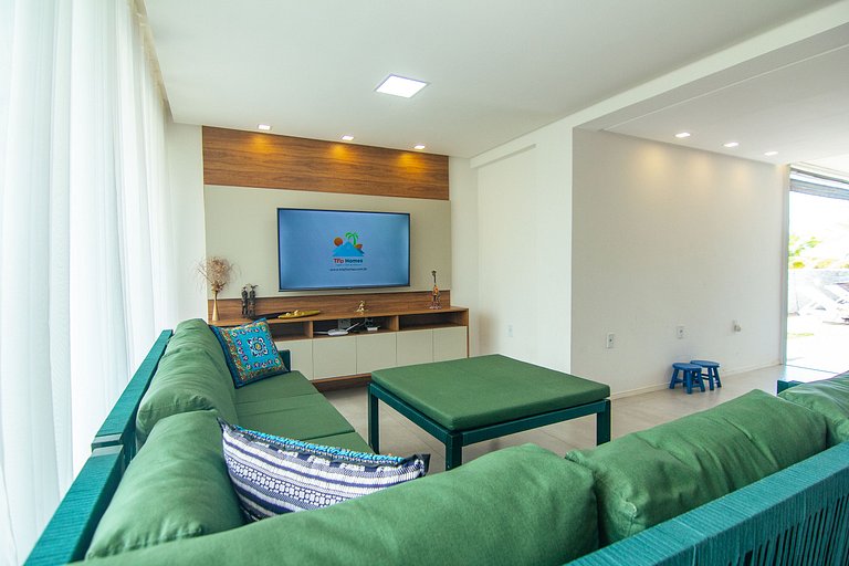 Casa de Luxo Frente-Mar - Paripueira-AL