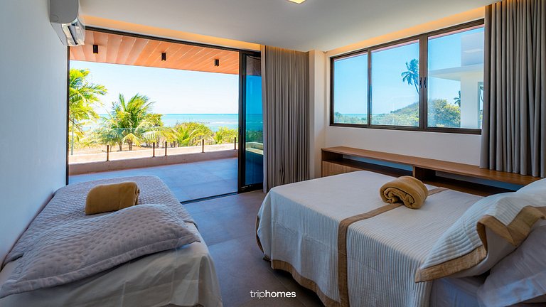 Refugio Luxo Pé na Areia nas Piscinas Naturais-AL