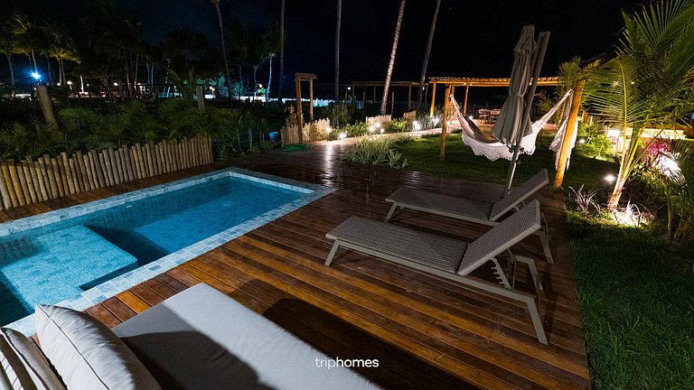 Casa de Luxo Pé na Areia, Maldivas em Milagres/AL
