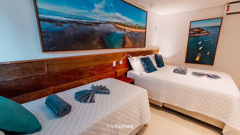 Flat de Luxo Pé na Areia Praia do Forte-BA