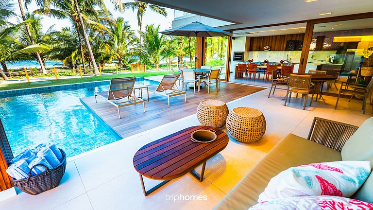 Mansão Prime Pé na Areia em Guarajuba-BA