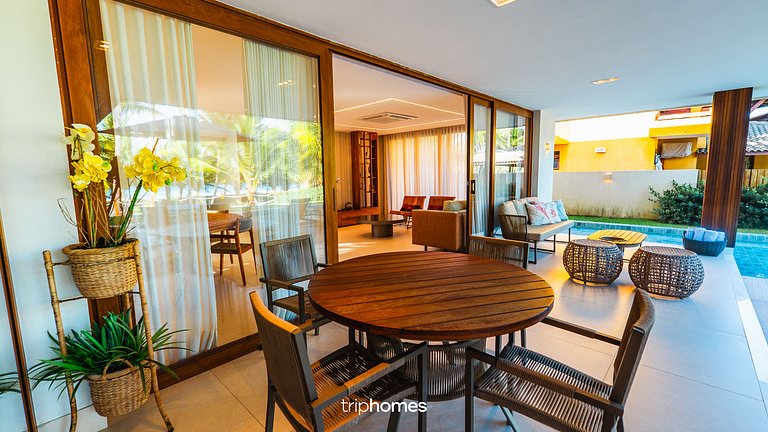 Mansão Prime Pé na Areia em Guarajuba-BA
