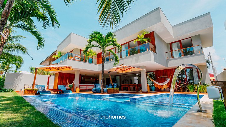 Mansão de Luxo Pé na Areia Guarajuba-BA