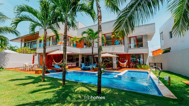Mansão de Luxo Pé na Areia Guarajuba-BA