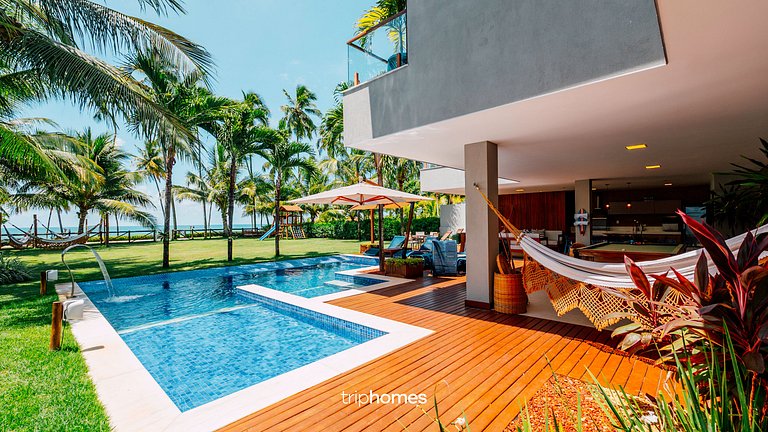 Mansão de Luxo Pé na Areia Guarajuba-BA