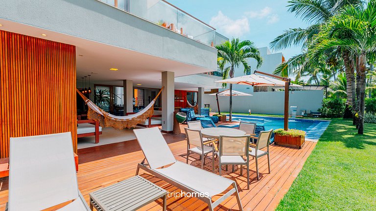 Mansão de Luxo Pé na Areia Guarajuba-BA