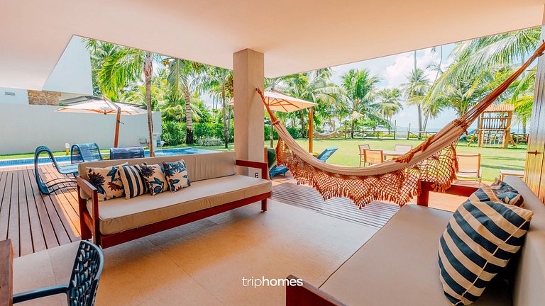 Mansão de Luxo Pé na Areia Guarajuba-BA