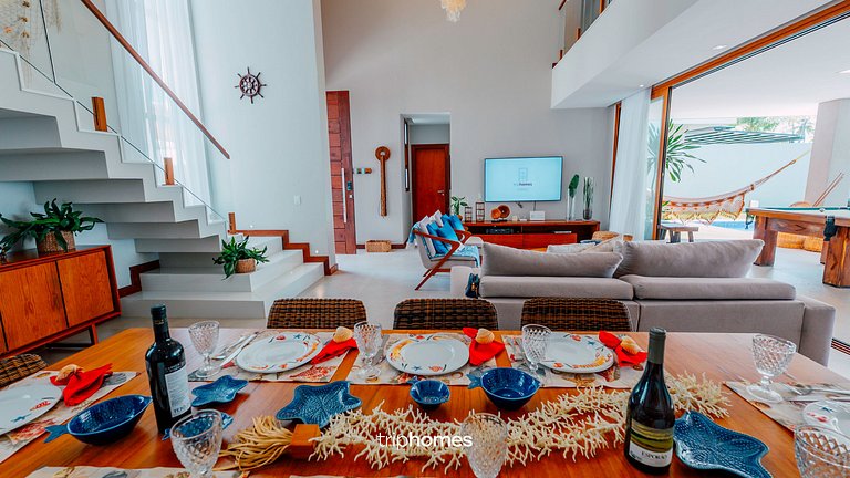 Mansão de Luxo Pé na Areia Guarajuba-BA