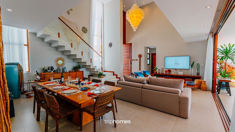 Mansão de Luxo Pé na Areia Guarajuba-BA