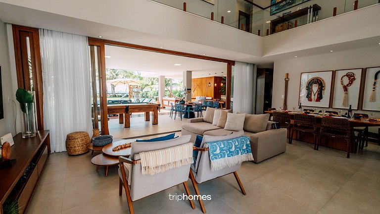 Mansão de Luxo Pé na Areia Guarajuba-BA