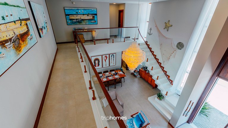 Mansão de Luxo Pé na Areia Guarajuba-BA