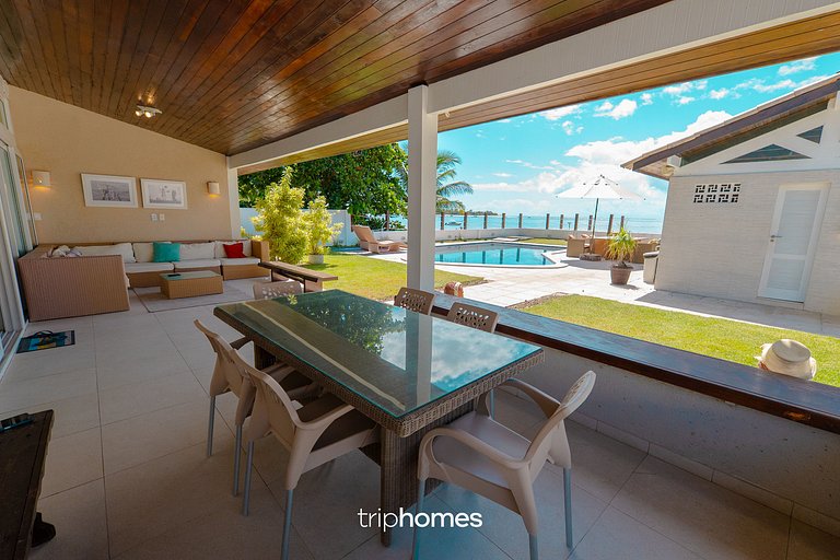 Casa Frente-Mar Pé na Areia em Serrambi, PE