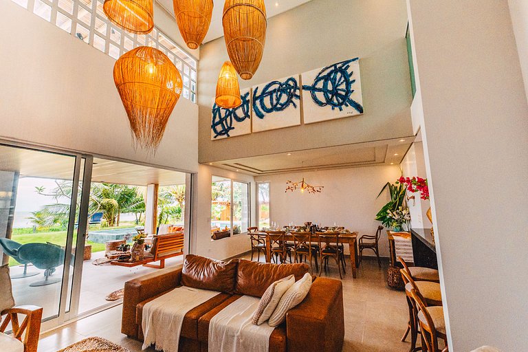 Casa de Luxo Pé na Areia, o Caribe em Maragogi/AL