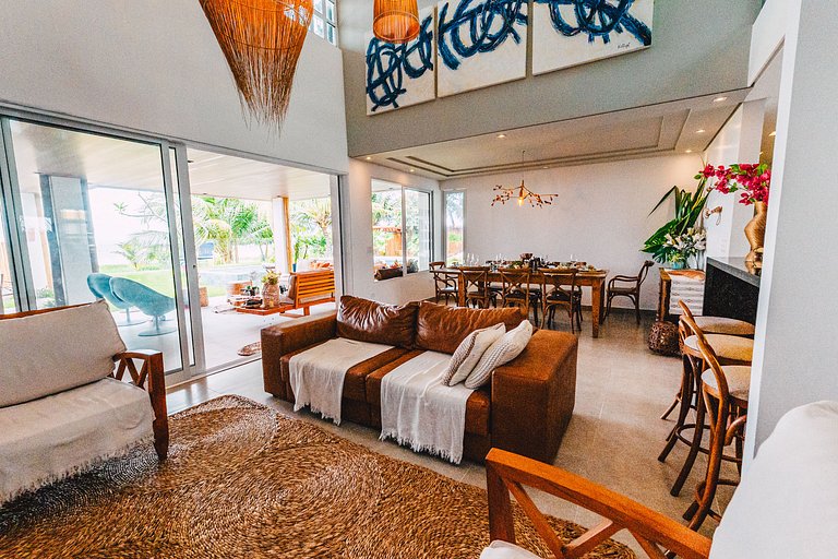 Casa de Luxo Pé na Areia, o Caribe em Maragogi/AL