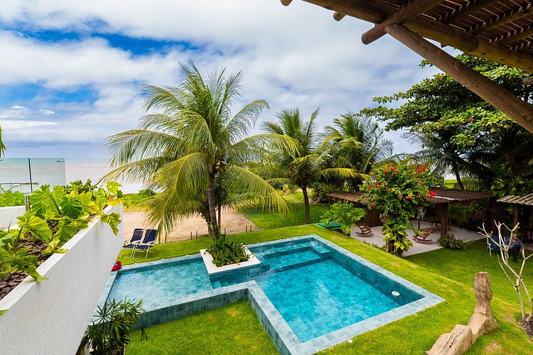 Casa de Luxo Pé na Areia, o Caribe em Maragogi/AL