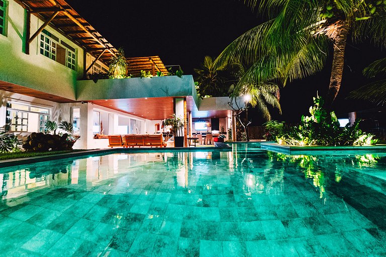 Casa de Luxo Pé na Areia, o Caribe em Maragogi/AL