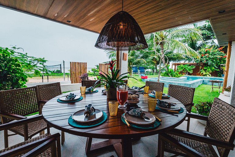 Casa de Luxo Pé na Areia, o Caribe em Maragogi/AL