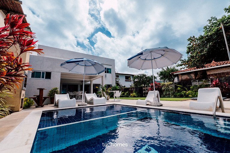 Casa Sofisticada Beira-mar em Coroa Grande, PE