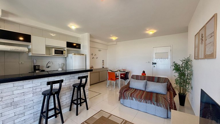 Moderno flat frente al mar en Atalaia, Aracaju/SE