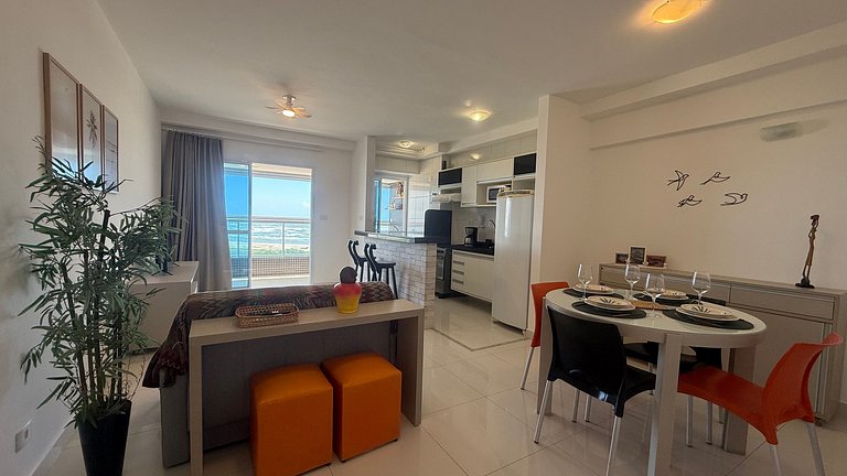 Moderno flat frente al mar en Atalaia, Aracaju/SE