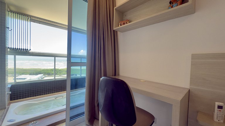 Moderno flat frente al mar en Atalaia, Aracaju/SE