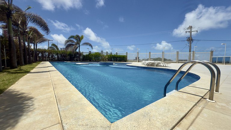 Moderno flat frente al mar en Atalaia, Aracaju/SE