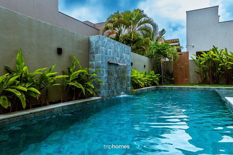 Casa moderna condominio frente mar Paripueira AL