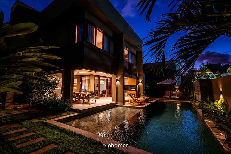 Casa Moderna Beira-Mar em Paripueira/AL