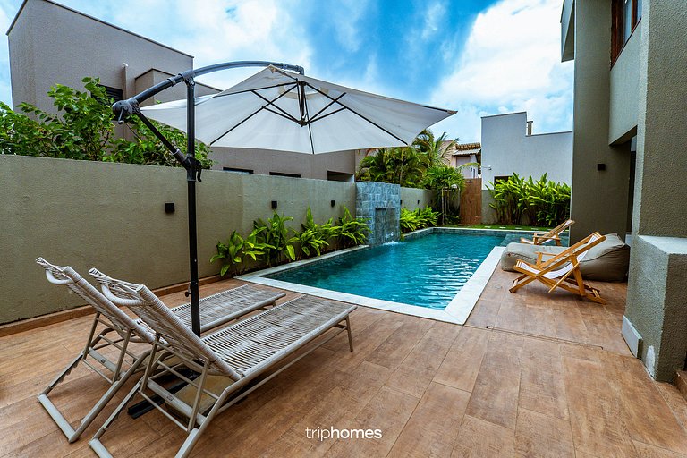 Modern house beachfront condominium Paripueira/AL