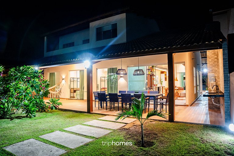 Casa de Luxo Pé na Areia em Cond. Maragogi/AL