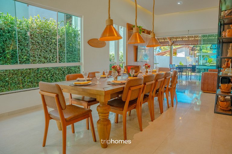 Casa de Luxo Pé na Areia em Cond. Maragogi/AL