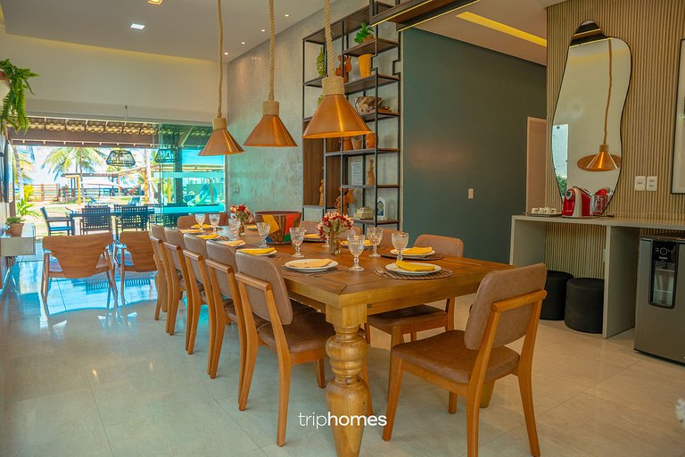 Casa de Luxo Pé na Areia em Cond. Maragogi/AL