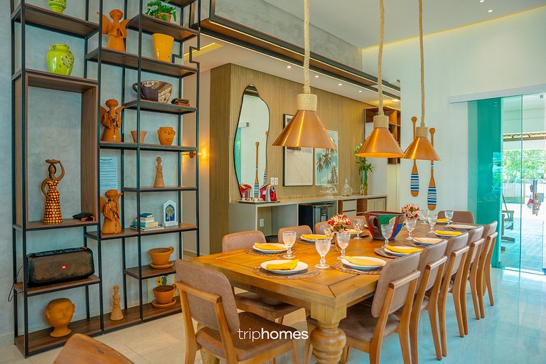 Casa de Luxo Pé na Areia em Cond. Maragogi/AL