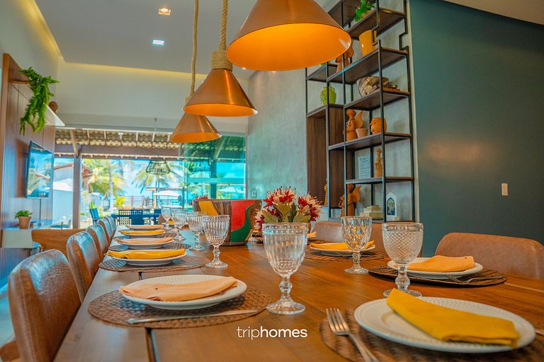 Large Beachfront House in Condo, Maragogi, Alagoas