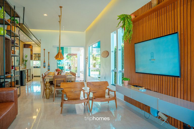 Casa de Luxo Pé na Areia em Cond. Maragogi/AL