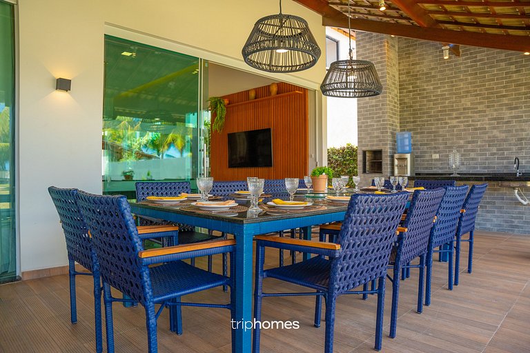 Casa de Luxo Pé na Areia em Cond. Maragogi/AL