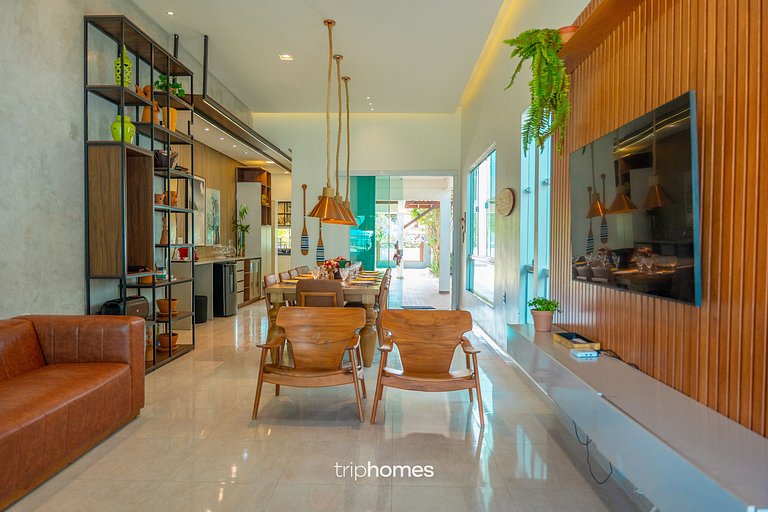 Casa de Luxo Pé na Areia em Cond. Maragogi/AL