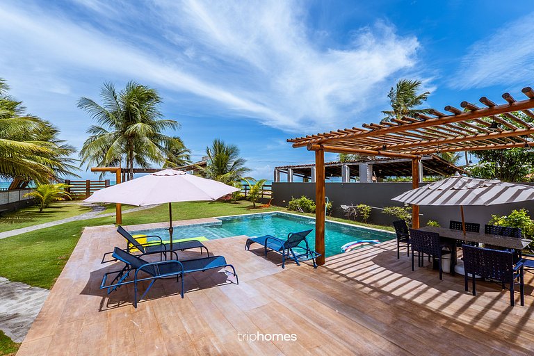 Casa de Luxo Pé na Areia em Cond. Maragogi/AL