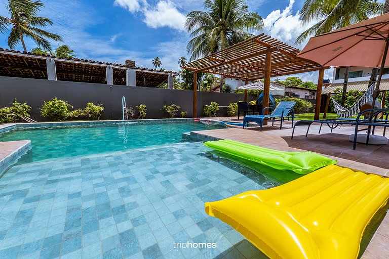 Large Beachfront House in Condo, Maragogi, Alagoas