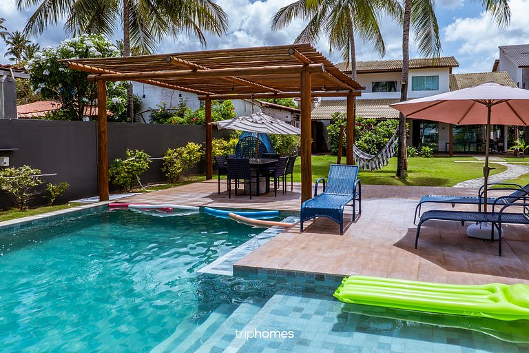 Casa de Luxo Pé na Areia em Cond. Maragogi/AL