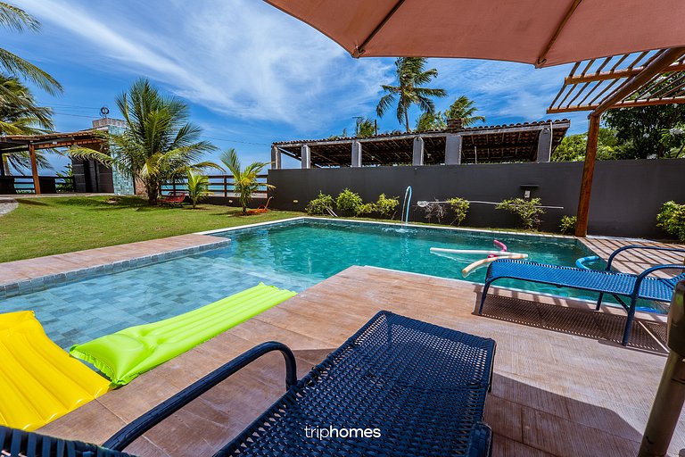 Large Beachfront House in Condo, Maragogi, Alagoas