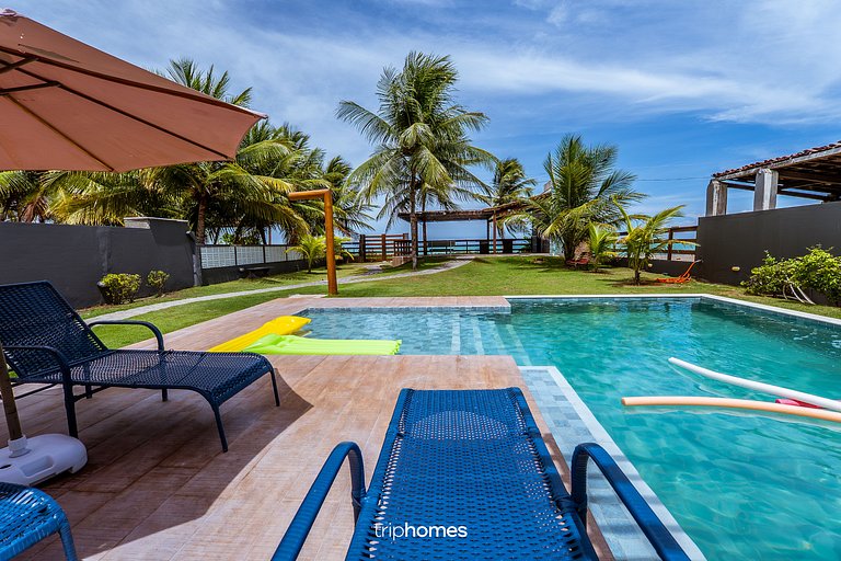Large Beachfront House in Condo, Maragogi, Alagoas