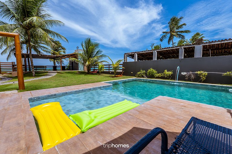 Casa de Luxo Pé na Areia em Cond. Maragogi/AL