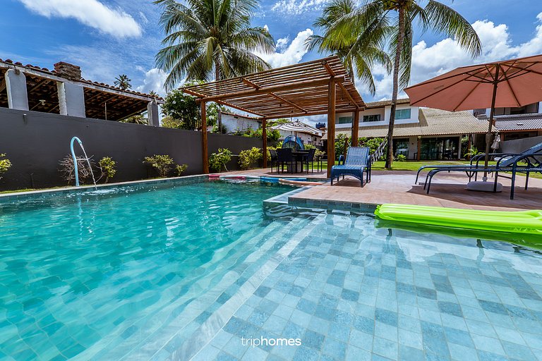 Casa de Luxo Pé na Areia em Cond. Maragogi/AL